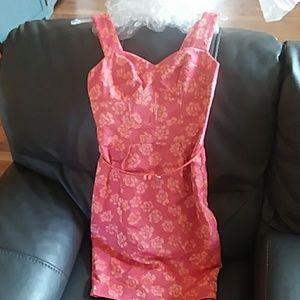 Jacquard Bustier Dress